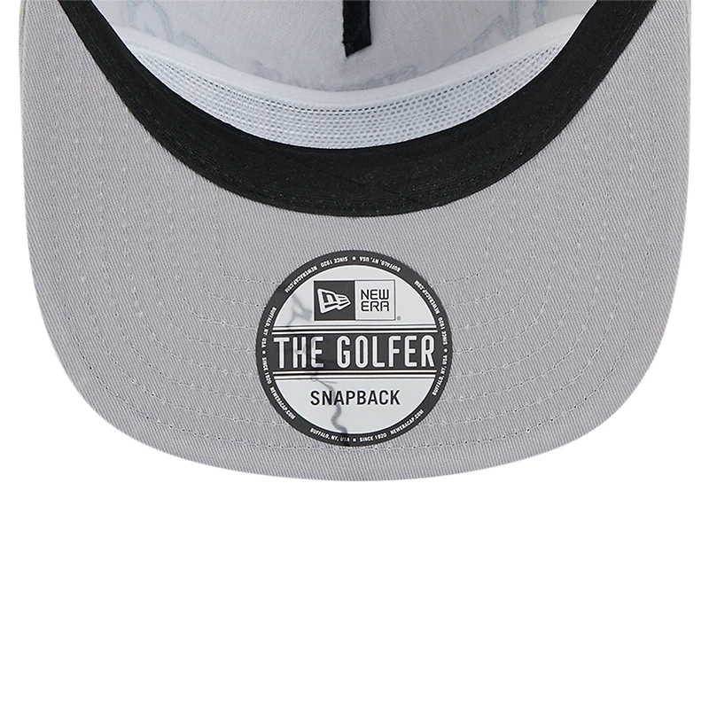 Casquette de golf à visière snapback en velours côtelé gris Seattle Mariners de New Era pour homme