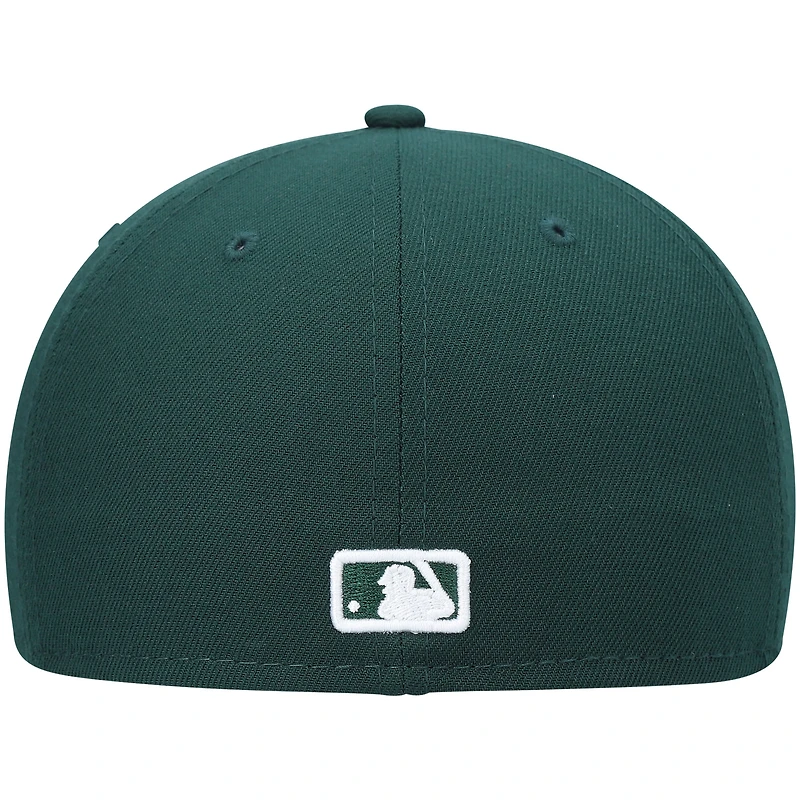 Men's New Era Green Seattle Mariners White Logo 59FIFTY Fitted Hat