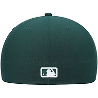Men's New Era Green Seattle Mariners White Logo 59FIFTY Fitted Hat