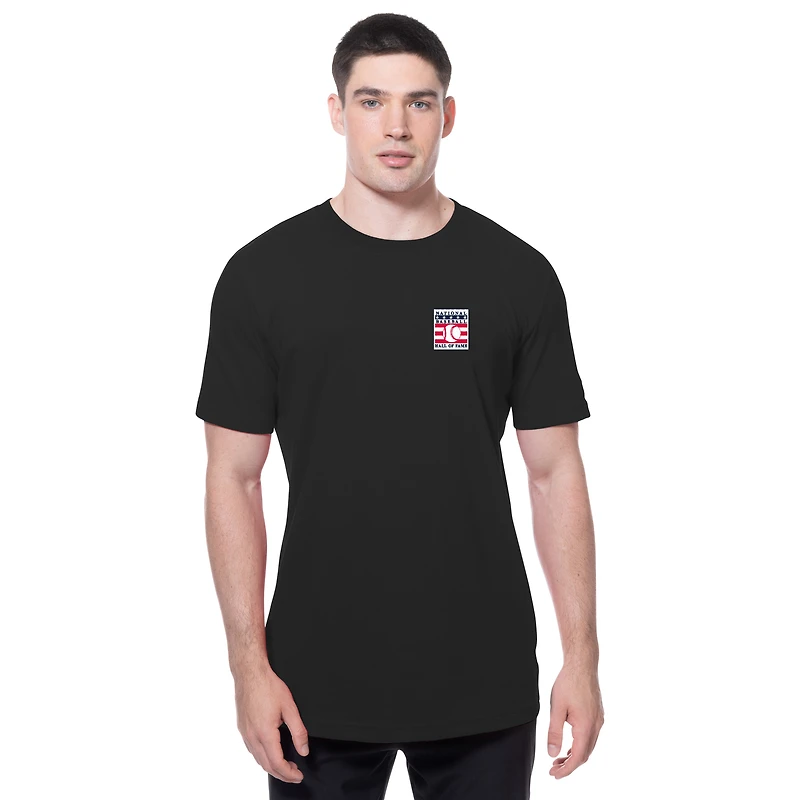 T-shirt graphique noir Ichiro Suzuki des Mariners de Seattle 2025 du Temple la renommée baseball national pour homme New Era