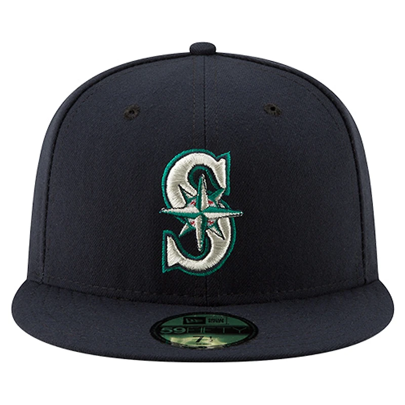Men's New Era Ichiro Suzuki Navy Seattle Mariners Number Retirement 59FIFTY Fitted Hat