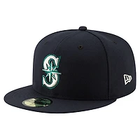 Men's New Era Ichiro Suzuki Navy Seattle Mariners Number Retirement 59FIFTY Fitted Hat