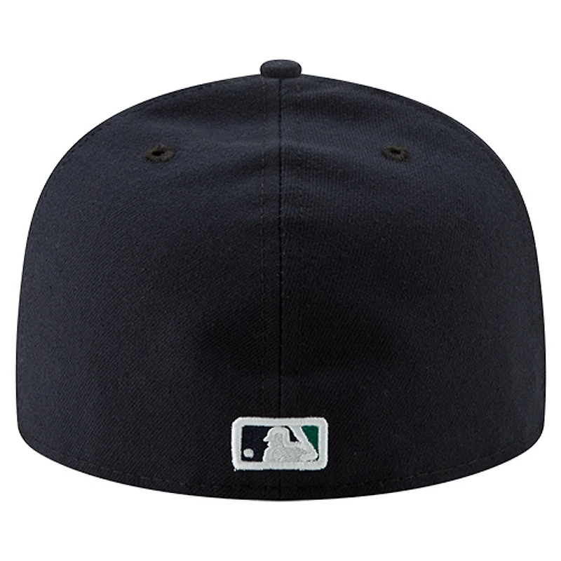 Men's New Era Ichiro Suzuki Navy Seattle Mariners Number Retirement 59FIFTY Fitted Hat