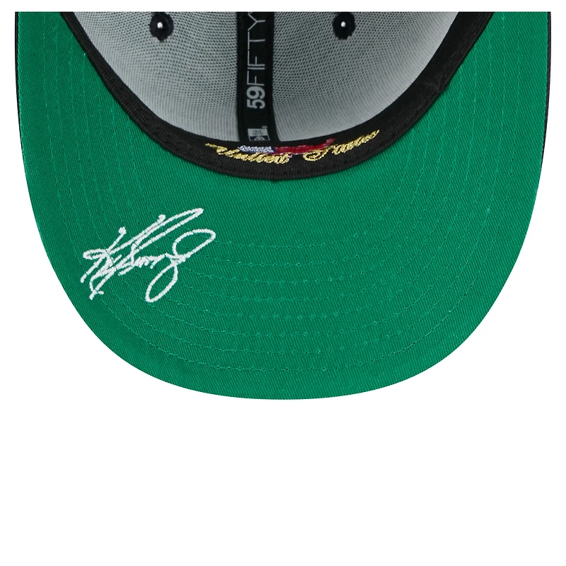 Casquette ajustée New Era Ken Griffey Jr. Aqua 59FIFTY des Seattle Mariners pour homme