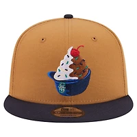 Men's New Era Khaki/Navy Seattle Mariners Ice Cream 9FIFTY Snapback Hat