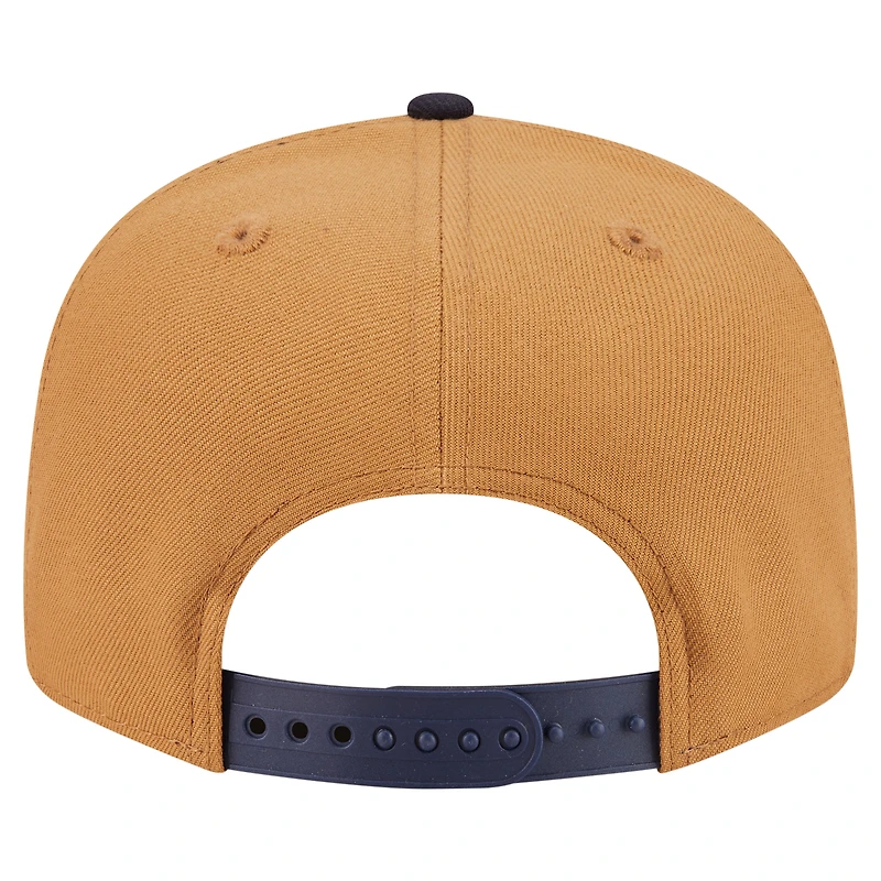 Men's New Era Khaki/Navy Seattle Mariners Ice Cream 9FIFTY Snapback Hat