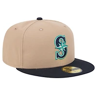 Casquette ajustée 59FIFTY pour homme New Era Kaki Seattle Mariners