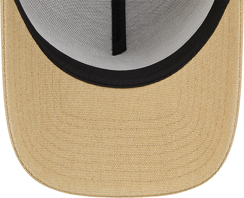 Men's New Era Khaki Seattle Mariners Logo Essentials 9FORTY A-Frame Adjustable Hat