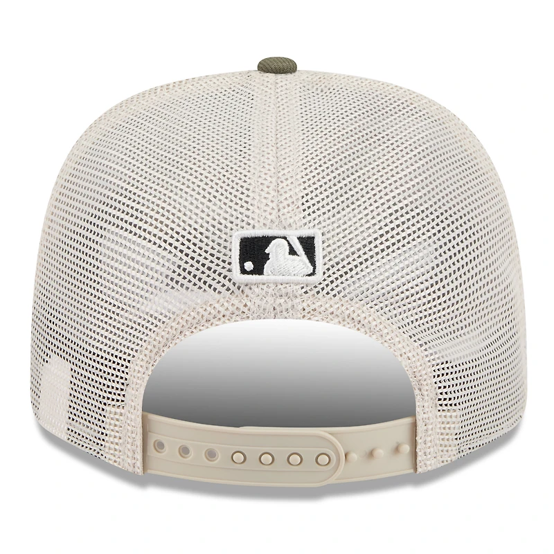Men's New Era Light Beige/Olive Seattle Mariners 2025 Armed Forces Day 9SEVENTY Stretch-Snap Hat