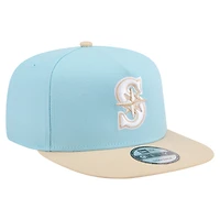 Casquette snapback A-Frame 9FIFTY bleu clair/beige clair pour homme New Era, Seattle Mariners, color pack
