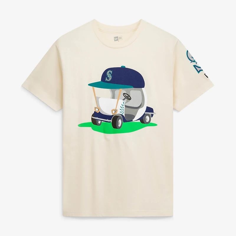 T-shirt homme New Era Natural Seattle Mariners Golf Mascot