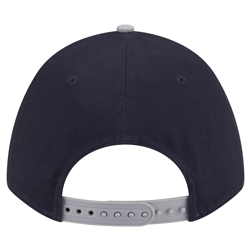 Men's New Era Navy/Gray Seattle Mariners Arch 9FORTY A-Frame M-Crown Adjustable Hat