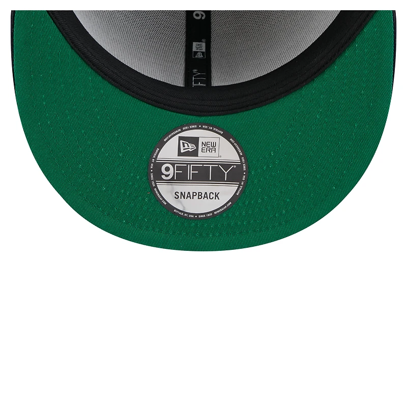 Men's New Era Navy/Gray Seattle Mariners Retro Split Corduroy Snapback Hat