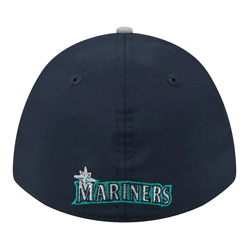 Men's New Era Navy/Gray Seattle Mariners Rope M-Crown A-Frame 39THIRTY Flex Hat