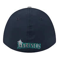 Men's New Era Navy/Gray Seattle Mariners Rope M-Crown A-Frame 39THIRTY Flex Hat