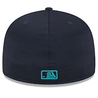 Men's New Era  Navy Seattle Mariners 2024 MLB Clubhouse 59FIFTY Fitted Hat