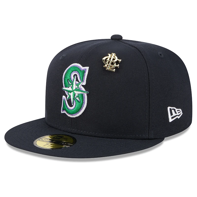 Casquette ajustée New Era 59FIFTY bleu marine des Seattle Mariners 2025 Big League Chew pour homme