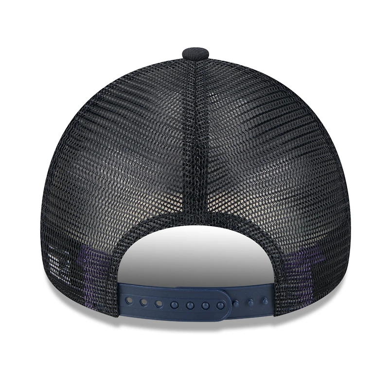 Casquette camionneur ajustable 9FORTY bleu marine New Era pour homme, motif Big League Chew A-Frame, des Seattle Mariners 2025