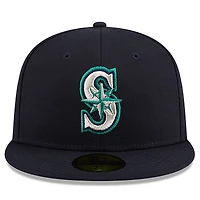 Casquette ajustée New Era bleu marine Seattle Mariners 2026 Jackie Robinson Day 59FIFTY pour homme