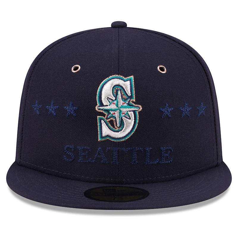 Casquette ajustée New Era 59FIFTY pour homme, bleu marine, Seattle Mariners, match des étoiles de la MLB 2026