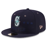 Casquette ajustée New Era 59FIFTY pour homme, bleu marine, Seattle Mariners, match des étoiles de la MLB 2026