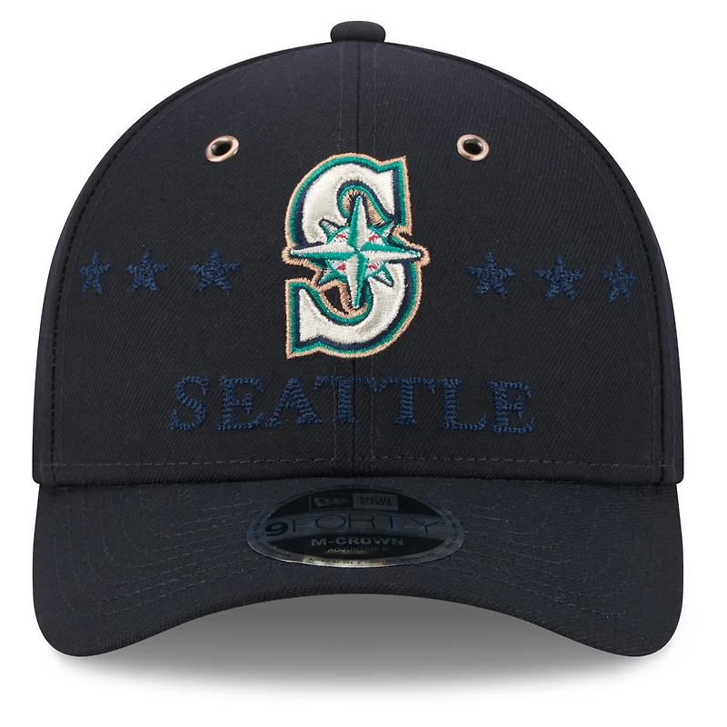 Casquette ajustable New Era bleu marine Seattle Mariners 2026 MLB All-Star Game 9FORTY M-Crown pour homme