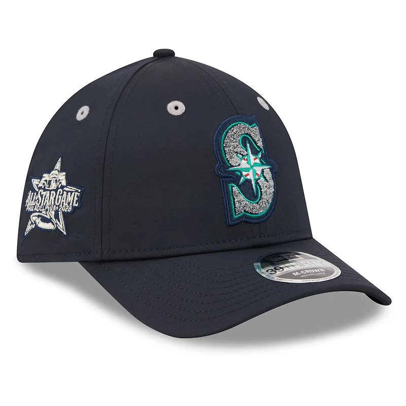 Men's New Era Navy Seattle Mariners 2026 MLB All-Star Game Workout 39THIRTY M-Crown Flex Hat