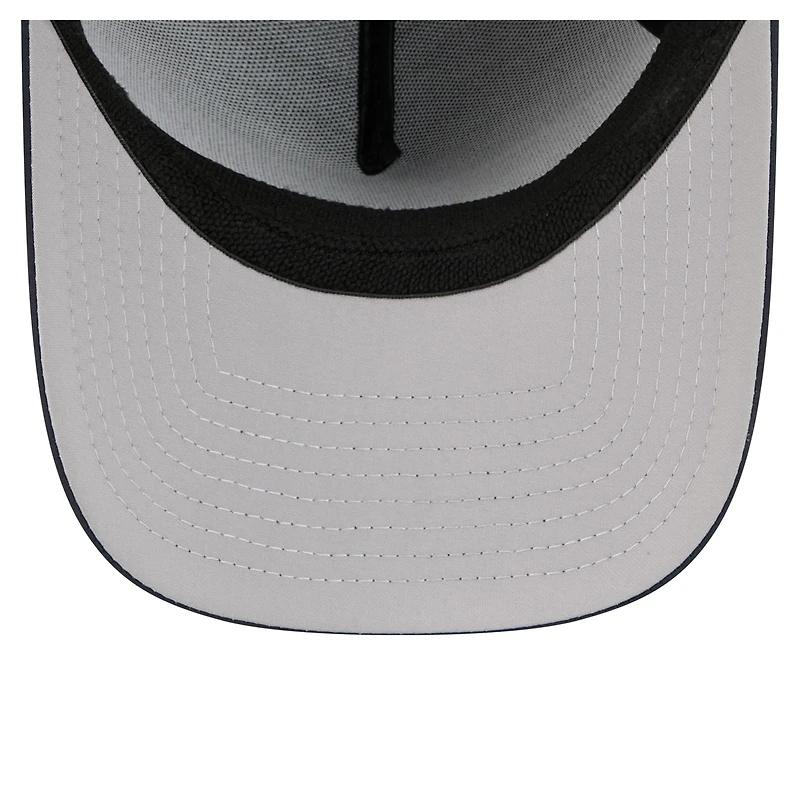 Men's New Era  Navy Seattle Mariners 39THIRTY A-Frame Perforated Flex Hat