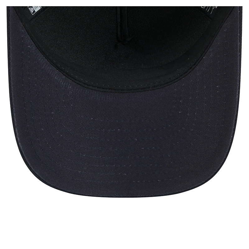 Casquette ajustable New Era 9FORTY M-Crown A-Frame bleu marine pour homme, motif drapeau américain des Mariners de Seattle