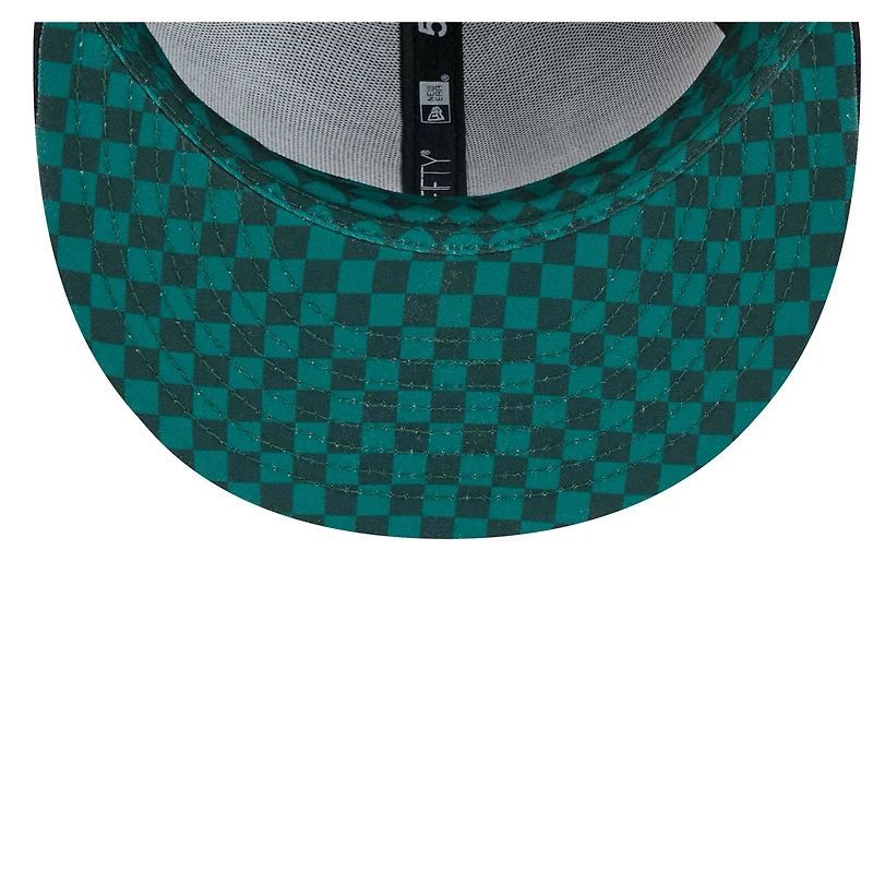 Casquette ajustée 59FIFTY à carreaux bleu marine des Seattle Mariners de New Era pour homme
