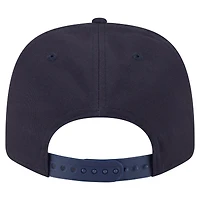 Casquette extensible à bouton-pression New Era bleu marine Seattle Mariners Circle Patch 9SEVENTY pour homme
