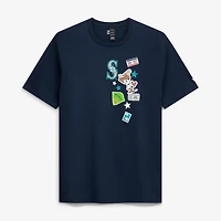 T-shirt homme New Era bleu marine Seattle Mariners City Patch