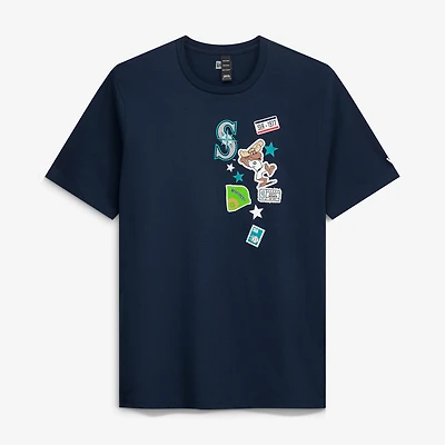 Men's New Era Navy Seattle Mariners City Patch T-Shirt