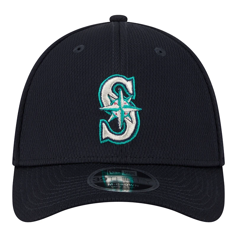Men's New Era Navy Seattle Mariners Dash 39THIRTY Flex Hat