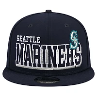 Men's New Era Navy Seattle Mariners Game Day Bold 9FIFTY Snapback Hat