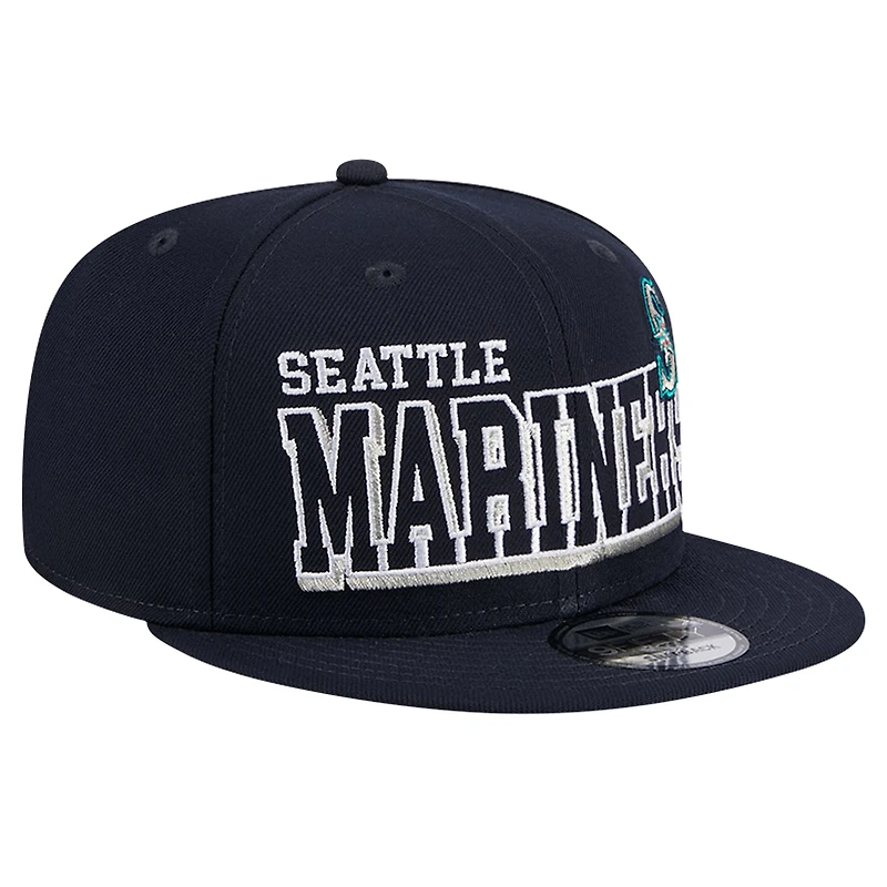 Men's New Era Navy Seattle Mariners Game Day Bold 9FIFTY Snapback Hat