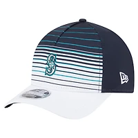 Casquette ajustable 9FORTY M-Crown dégradée bleu marine des Seattle Mariners de New Era pour homme