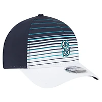 Casquette ajustable 9FORTY M-Crown dégradée bleu marine des Seattle Mariners de New Era pour homme