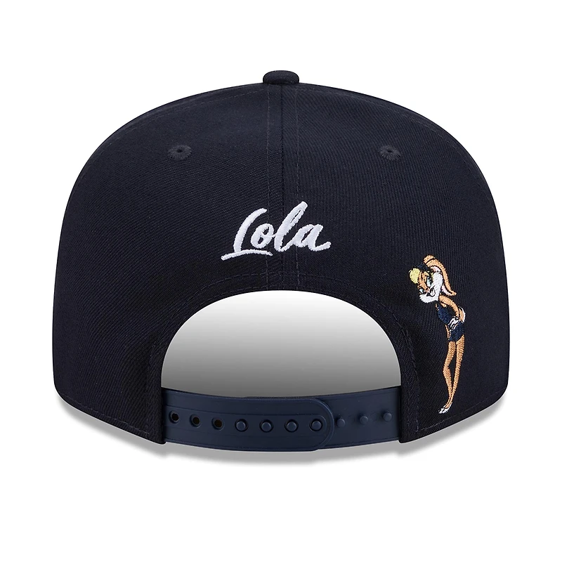 Men's New Era Navy Seattle Mariners Looney Tunes Lola Bunny 9FIFTY Snapback Hat
