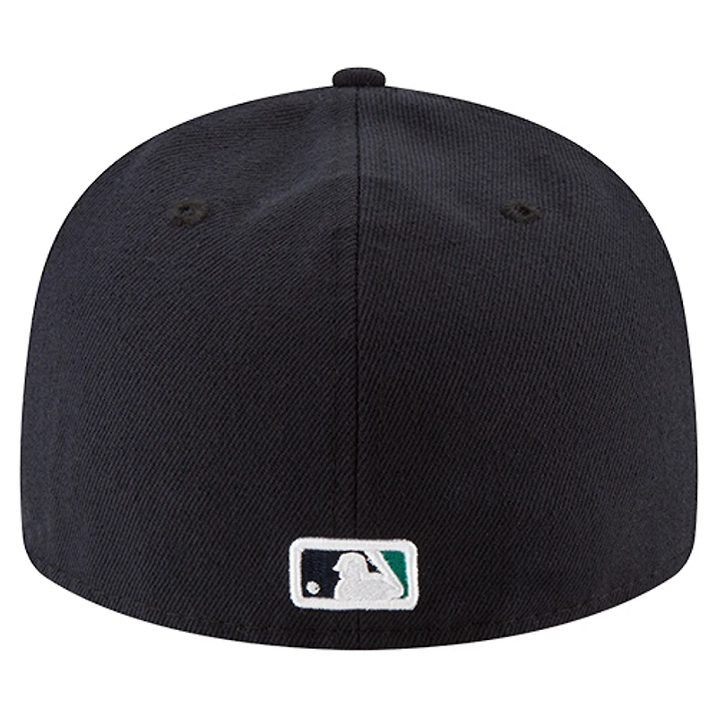 Men's New Era  Navy Seattle Mariners Number Retirement Low Profile 59FIFTY Fitted Hat