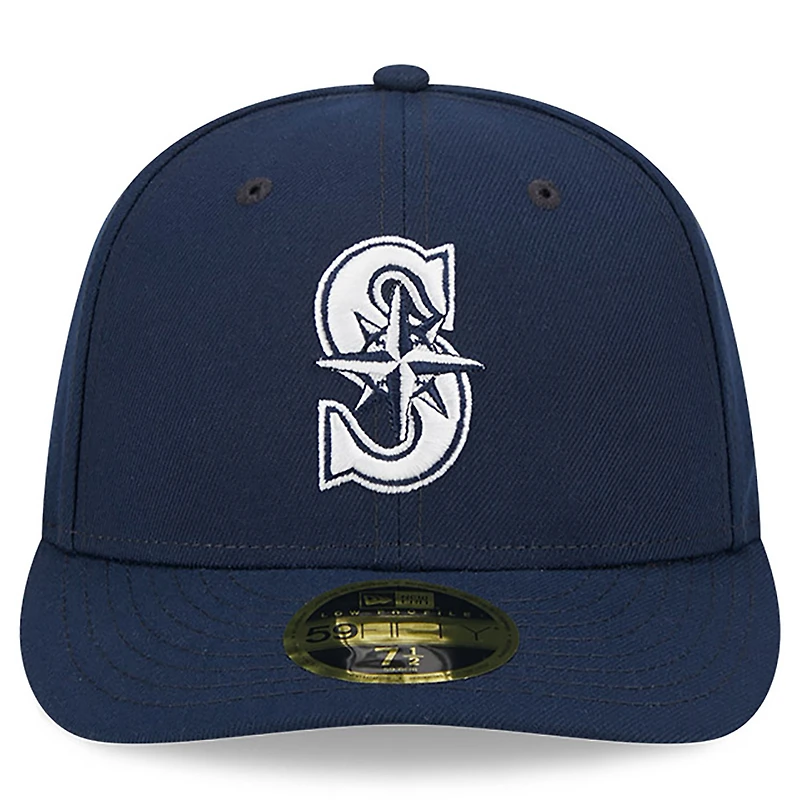 Men's New Era Navy Seattle Mariners Oceanside Low Profile 59FIFTY Fitted Hat
