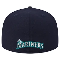 Casquette ajustée 59FIFTY Overlap des Seattle Mariners de New Era pour homme