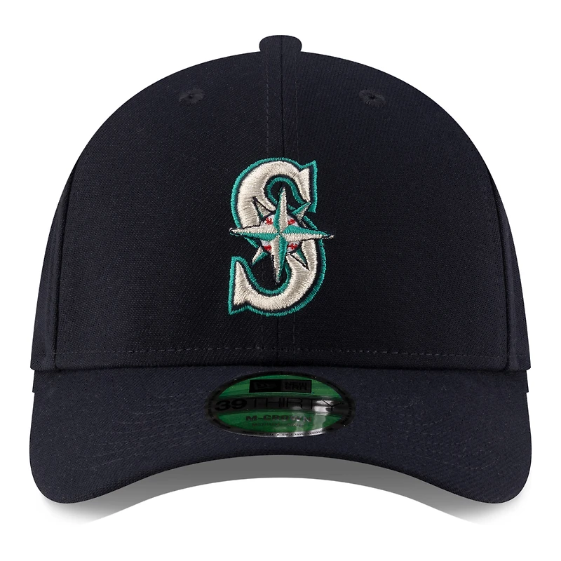 Men's New Era  Navy Seattle Mariners Player Replica 39THIRTY M-Crown Flex Hat