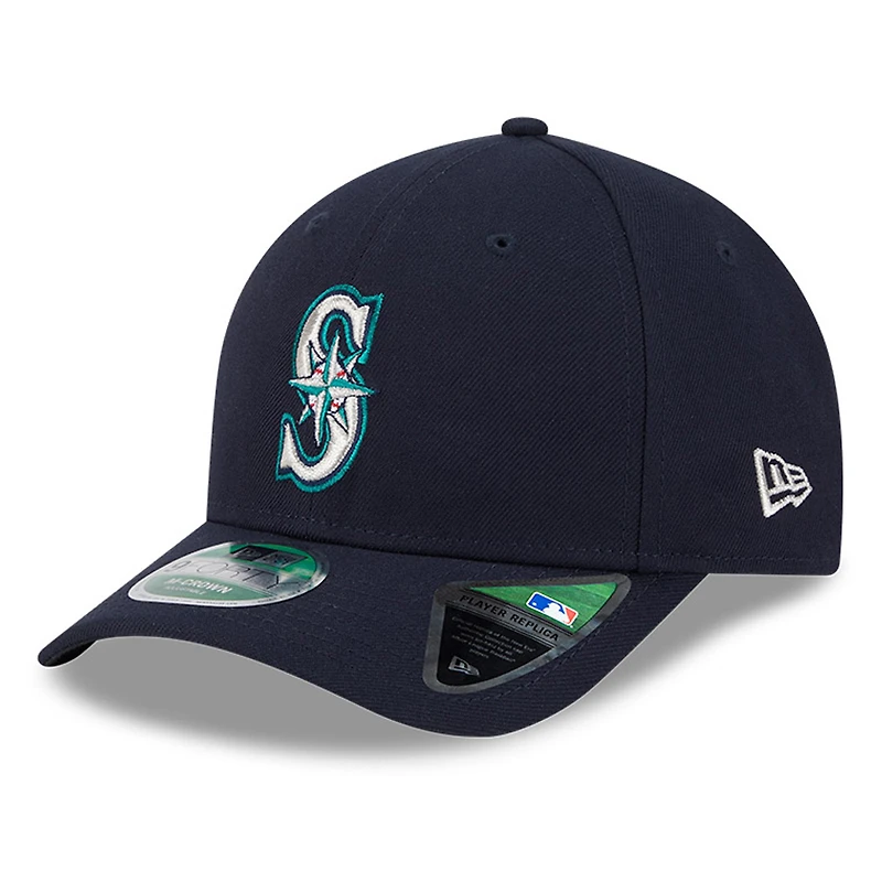 Casquette ajustable 9FORTY pour homme New Era bleu marine Seattle Mariners Player Replica