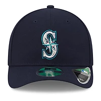 Men's New Era  Navy Seattle Mariners Player Replica 9FORTY Adjustable Hat