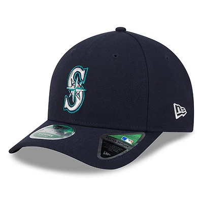 Casquette ajustable 9FORTY pour homme New Era bleu marine Seattle Mariners Player Replica