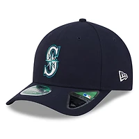 Casquette ajustable 9FORTY pour homme New Era bleu marine Seattle Mariners Player Replica
