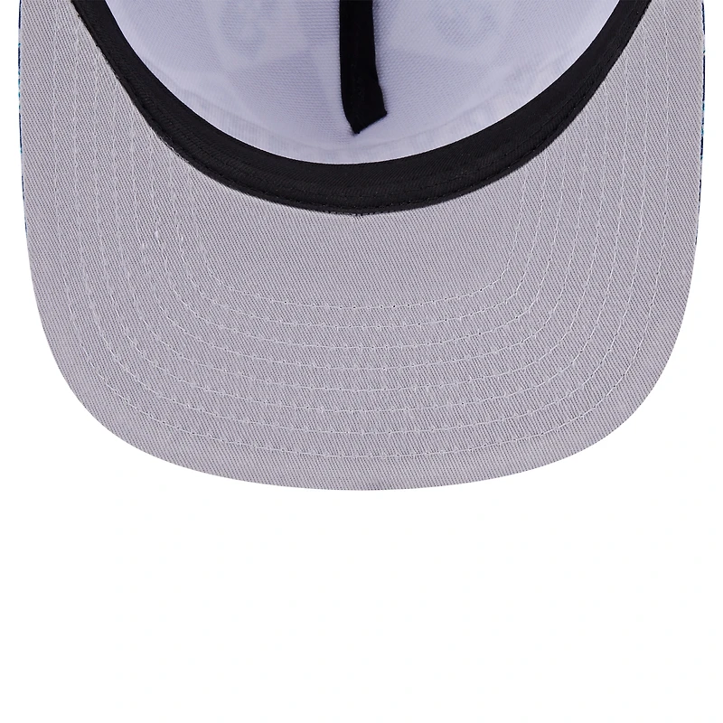 Men's New Era Navy Seattle Mariners Seeing Diamonds A-Frame Trucker 9FIFTY Snapback Hat