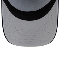 Men's New Era Navy Seattle Mariners Side Script 9FORTY A-Frame Trucker Adjustable Hat