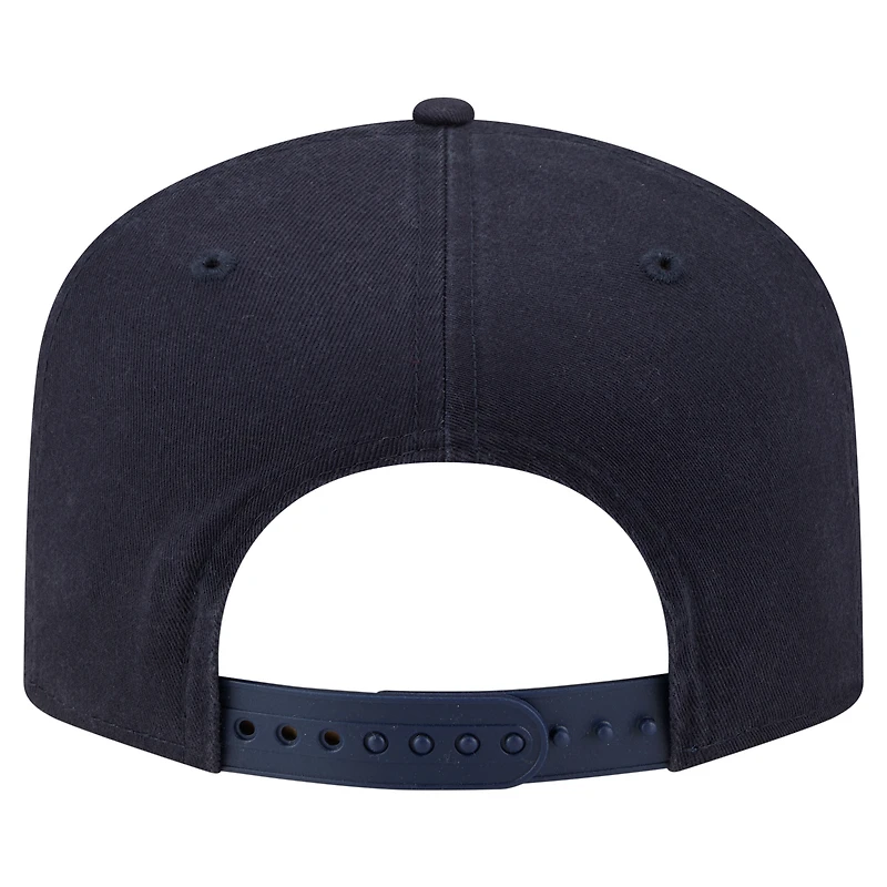 Men's New Era Navy Seattle Mariners Stacked 19TWENTY Adjustable Hat